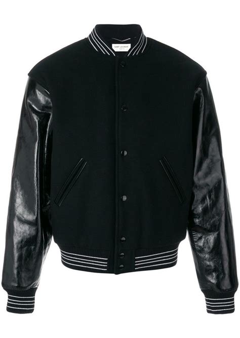 ysl mens parka|farfetch ysl teddy jacket.